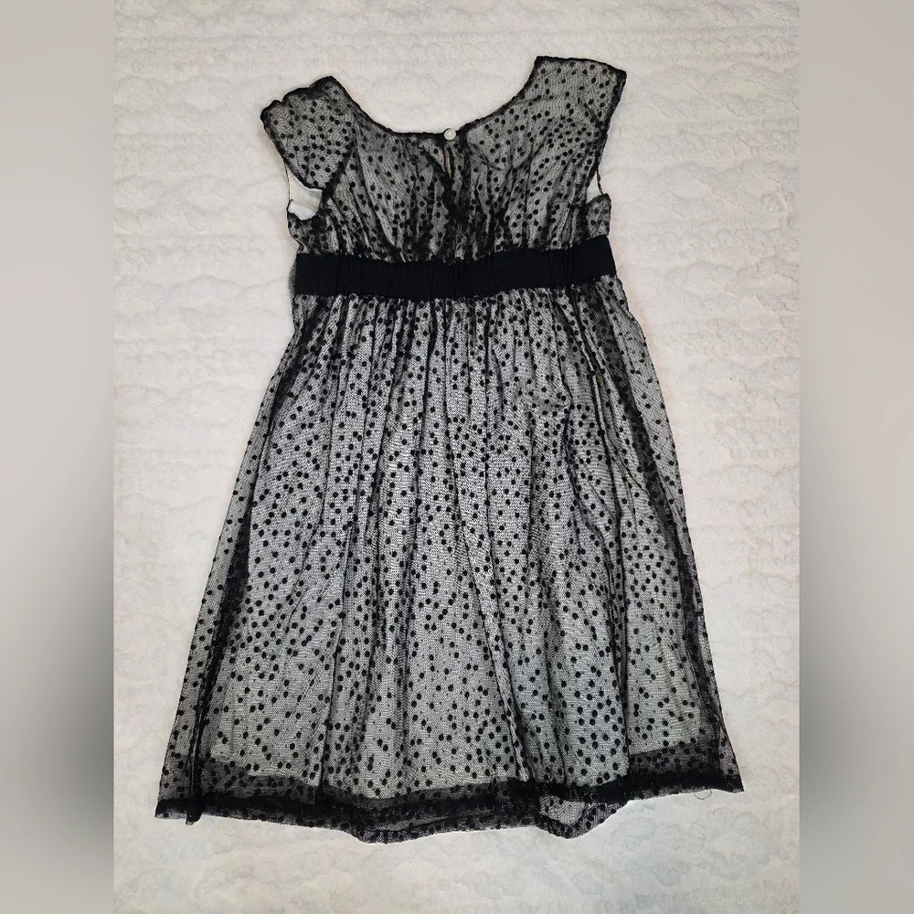 Vintage-Inspired Polka Dot Tulle Dress Old Navy XS 5